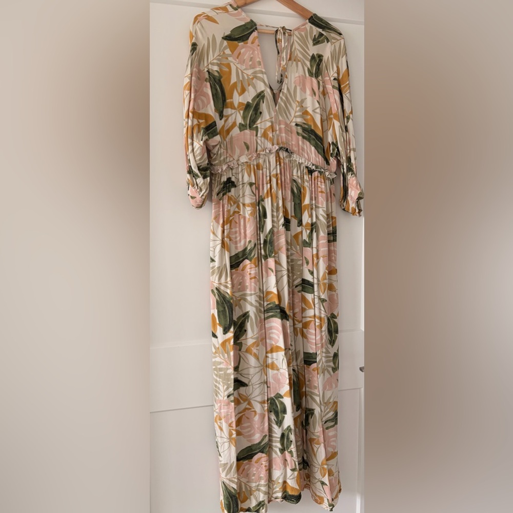 Floral Long Sleeve Maxi Dress